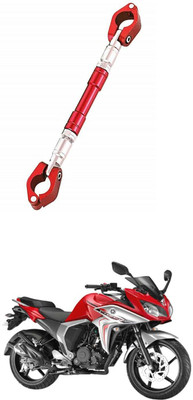 LOVMOTO UniversaL AUDJUSTABLE CROSS HANDLE BAR ROD 458 Handle Bar(Red)