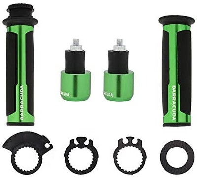 way2gmart Universal Barracuda grip Green suitable for all bikes and scooty Handle Bar Grip For Universal For Bike Universal For Bike(Pack of 2)