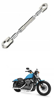 LOVMOTO UniversaL AUDJUSTABLE CROSS HANDLE BAR ROD 372 Handle Bar(Silver)