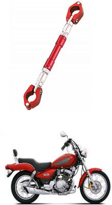 LOVMOTO UniversaL AUDJUSTABLE CROSS HANDLE BAR ROD 453 Handle Bar(Red)