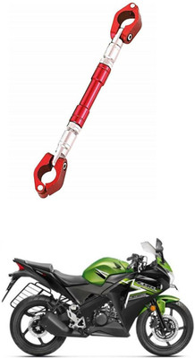 LOVMOTO UniversaL AUDJUSTABLE CROSS HANDLE BAR ROD 422 Handle Bar(Red)