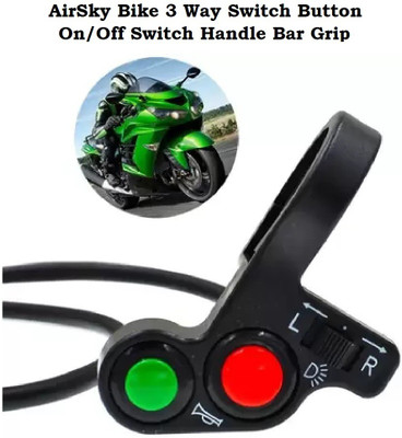 AIRSKY Bike 3 Way Switch Button On/Off Switch Handle Bar Grip For Universal For Bike NA(Pack of 1)