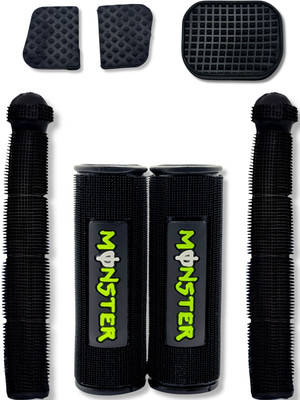 REENA Monster green Grip Cover with Brake and Gear Lever Cover Handle Bar Grip For Universal For Bike Universal For Bike(Pack of 7)