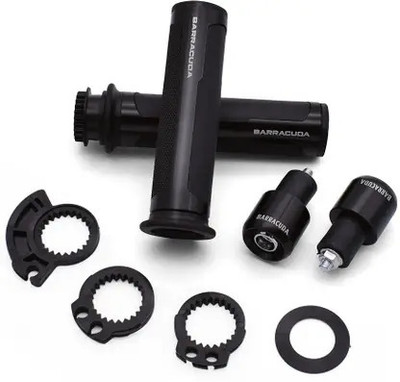 auto trends Barracuda Handle Grip BLACK Handle Bar Grip For Universal For Bike Universal For Bike(Pack of 1)