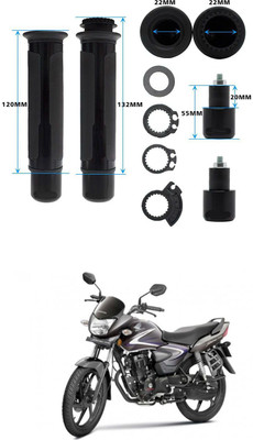 PRTEK Motorcycle Hand Grips Anti-Skid Handlebar Rubber Bar End 30 Handle Bar Grip For Honda CB Shine(Pack of 2)