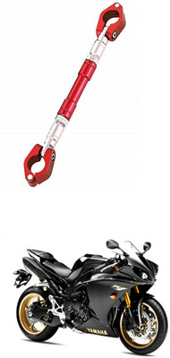 LOVMOTO UniversaL AUDJUSTABLE CROSS HANDLE BAR ROD 571 Handle Bar(Red)