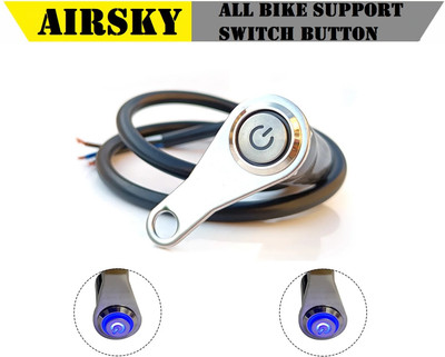 AIRSKY Motorcycle On/Off Switch For All Bikes Use For Fog Lamp, Hazard, Head Lamp Handle Bar Grip For Universal For Bike Universal For Bike(Pack of 1)
