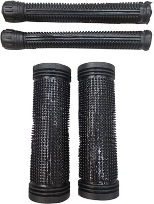E-Shoppe Grip cover Black Handle Bar Grip For Universal For Bike Universal For Bike(Pack of 4)