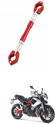 LOVMOTO UniversaL AUDJUSTABLE CROSS HANDLE BAR ROD 553 Handle Bar(Red)