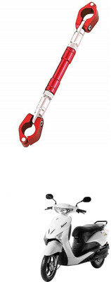 LOVMOTO UniversaL AUDJUSTABLE CROSS HANDLE BAR ROD 567 Handle Bar(Red)