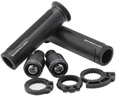 BIKEBLOOM Bike hangle grip metal black Handle Bar Grip For Universal For Bike Universal For Bike, Meteor 350, Apache, CD deluxe, Passion, Avenger Street 160(Pack of 2)