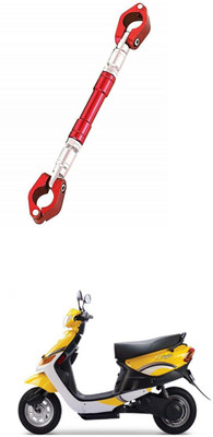 LOVMOTO UniversaL AUDJUSTABLE CROSS HANDLE BAR ROD 543 Handle Bar(Red)