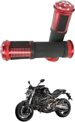 PECUNIA Motorcycle Hand Grips Anti-Skid Handlebar Rubber Bar End 687 Handle Bar Grip For TVS Max 4R(Pack of 2)