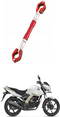 LOVMOTO UniversaL AUDJUSTABLE CROSS HANDLE BAR ROD 419 Handle Bar(Red)