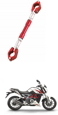 LOVMOTO UniversaL AUDJUSTABLE CROSS HANDLE BAR ROD 552 Handle Bar(Red)