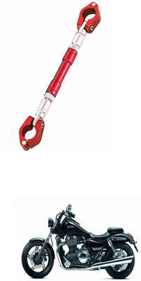 LOVMOTO UniversaL AUDJUSTABLE CROSS HANDLE BAR ROD 550 Handle Bar(Red)