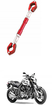 LOVMOTO UniversaL AUDJUSTABLE CROSS HANDLE BAR ROD 560 Handle Bar(Red)