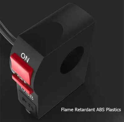 Aayatouch WDEFS Universal LED Fog Lights Switch with USB Charging 51 1 A 1 A Bike Mobile Charger