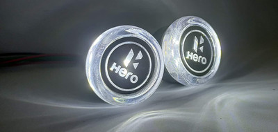 Grandbiker Side LED Indicator Light for Hero Universal For Bike(White, Orange)