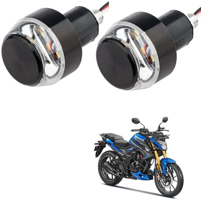 KOZDIKO Motorcycle Turn Signal LED Handle Bar Light Compatible with HORNET 2.0 Bike Handlebar Weights(2 White, Yellow)