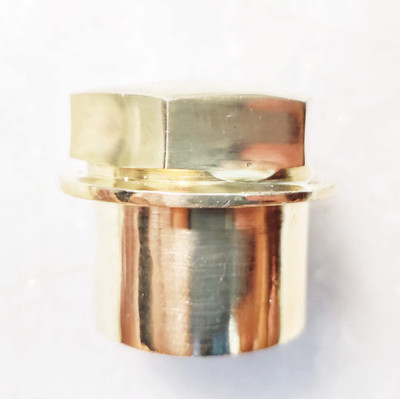 road religion Brass Lock Nut for Bullet Bikes - Compatible with All The Models Bike Handlebar Weights(2 BRASS)