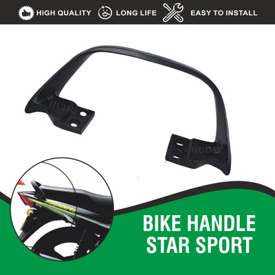 Allowing High & Heavy Quality Seat Handle Backrest Suitable for TVS Star Sport Bike Headlight Grill(Black)