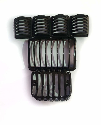VPRS Splendor Headlight Grill & Indicator Grill Set of 6 NO PLATE COVER FREE Bike Headlight Grill(Black)