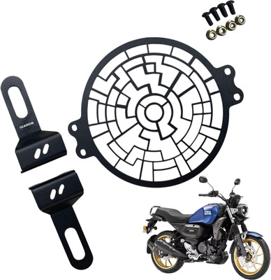 OZANGO Bike 8 Auto accessories Head light Grill / Jaali Black For FZ X Bike Headlight Grill(Black)