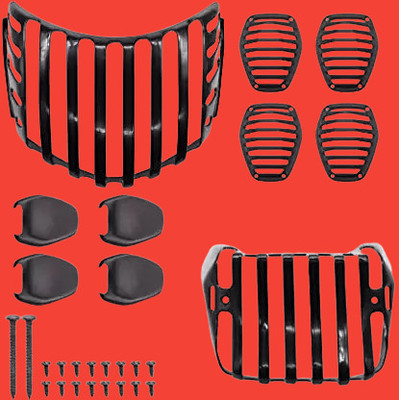 Gurdeep Creation Bike Headlight Girll-40 Bike Headlight Grill(Black)