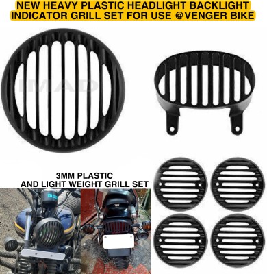 imad AVENGER 150/180/220 Bike Headlight Grill(Black)