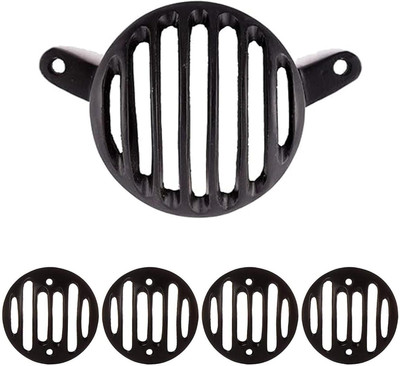 Ramanta 01 Classic Back/Tail Indicator Grills, Compatible BS - 4/6 with Model Year 2021 Bike Headlight Grill(Black)