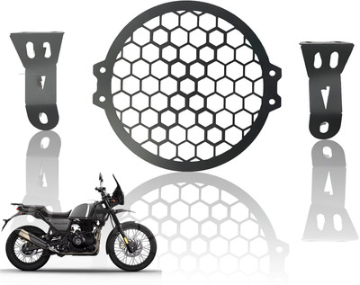 Moto Genius Headlight Grill Guard for RE Himalayan Bike Headlight Grill(Black)