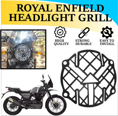 ASRYD Royal Enfield Himalayan Old Metal Headlight Grill Set Bike Headlight Grill(Black)