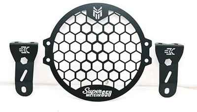 MILACHIN Super Meteor 650 Headlight Grill/Jali (Honey) Bike Headlight Grill(Black)