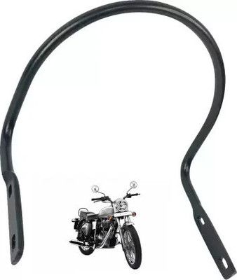 aqrin Rear Seat Handle U Type Backrest for Royal Enfield Electra Bike Headlight Grill(Black)