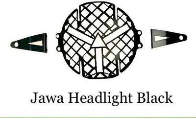 Golden Fox PREMIUM QUALITY HEADLIGHT GRILL FOR JAWA Bike Headlight Grill(Black)