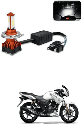 LOVMOTO Bike Front DC Power Headlight Bulb with Cooling Fan 13 Bike Headlight Grill(Orange, Black)