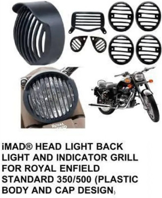 IMAD TRADING sunshade grill for standard bike Bike Headlight Grill(Black)