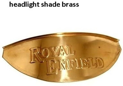 Golden Fox Brass Headlamp Peak Shade For RE Bullet Motorcycles re Bike Headlight Grill(Gold)