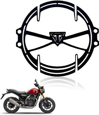 Moto Genius Durable Metal Headlight Protector Frame Triumph Bike Headlight Grill(Black)