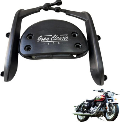 aqrin RE Goan Classic 350 Motorcycle Backrest Bike Headlight Grill(Black)