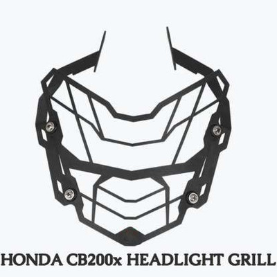 way2gmart HONDA CB200X HEADLIGHT GRILL Bike Headlight Grill(Black)