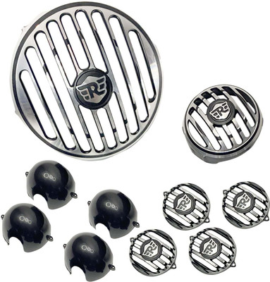 Bike auto accessories Royal Enfield Hunter 350 Headlight (Set Of 10) Bike Headlight Grill(Black)