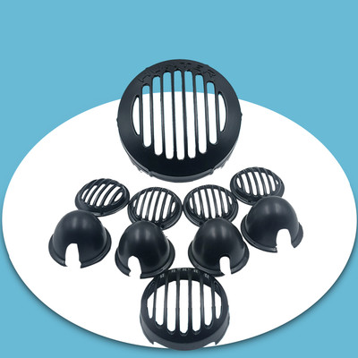 Moterix ROYAL ENFIELD HUNTER GRILL SET BLACK ALUMINIUM MATERIAL MADE IN INDIA Bike Headlight Grill(Black)