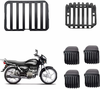 Cotrex Splendor Complet Pvc Set Of 6 Grills 01 Bike Headlight Grill(Black)