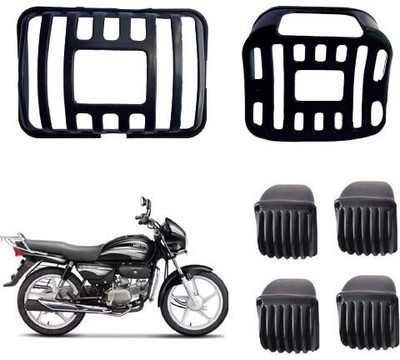 VermsBikers Splendor Grill Set of Headlight, Indicators & Taillight for Hero Splendor Bike Headlight Grill(Black)