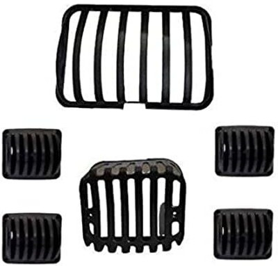Golden Fox G5 Headlight, Indicator Taillight for Hero Splendor Plus BS3 to BS6 All Models Bike Headlight Grill(Black)