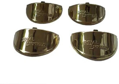 Golden Fox Indicator Shade Set For RE MOTORCYCLE Bike Headlight Grill(Gold)