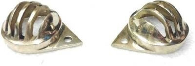 Golden Fox Parking Light Cover Brass for RE Bike Headlight Grill(Gold)