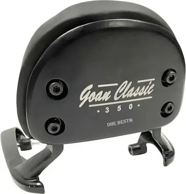 aqramax Goan Classic 350 Motorcycle Backrest-1 Bike Headlight Grill(Black)